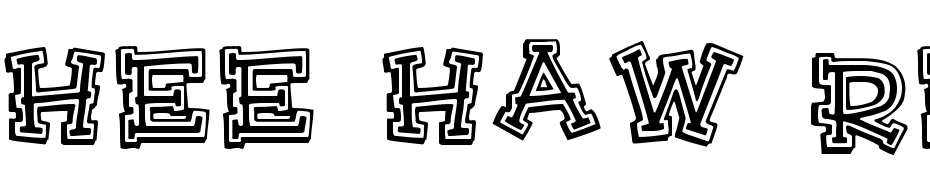 Hee Haw Regular Font Download Free